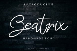 Beatrix Script: A Handwritten Font for Elegant Design