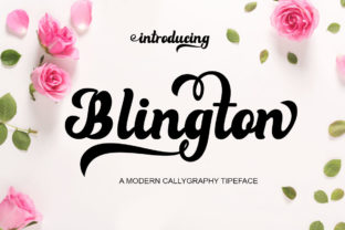 Blington: A Modern Script Font for Creative Makers