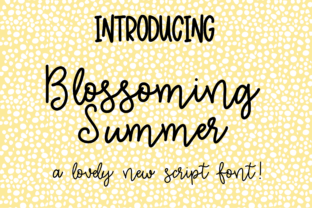 Blossoming Summer: A Modern Handwritten Font for Editorial Charm