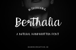 Discover Berthalia: A Beautiful Handwritten Font for Makers