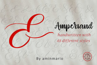 Discover the Charm of Ampersand 48 Different Styles Font