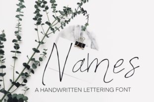 Discover the Charm of Names: A Perfect Handwritten Font