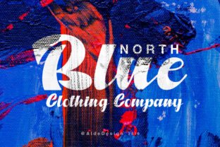 Enhance Your Brand with North Blue Handwritten Font