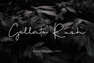 Gellato Rush: A Charming Handwritten Font for Modern Design