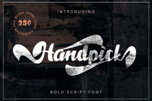 Handpick: A Bold Script Font for Creative Branding
