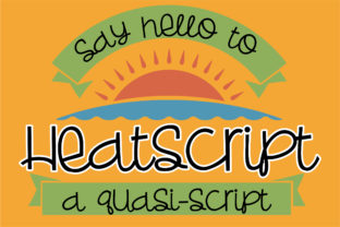 Heatscript: A Summery and Fun Handwritten Font