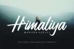 Himaliya: A Modern and Sleek Handwritten Font
