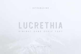 Lucrethia: A Modern Sans Serif Font for Creative Campaigns