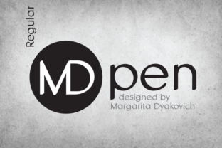 MDpen: A Bold and Energetic Handwritten Sans Serif Font