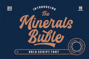 Minerals Buble: A Cool Script Font for Eye-Catching Web Design
