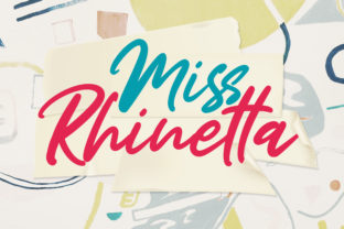 Miss Rhinetta: A Bold and Funky Script Font for Web Design