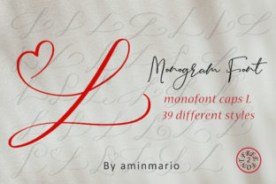 Monogram L Monofont Caps L: Elevate Your Brand with Elegant Handwriting
