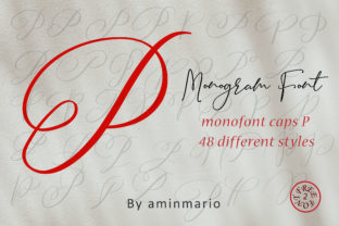 Monogram P Monofont Caps P: A Versatile Script Handwritten Font