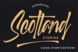 Scotland Stories: A Bold and Charming Handwritten Font