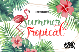 Summer Tropical: A Vibrant Script Handwritten Font for Creative Campaigns