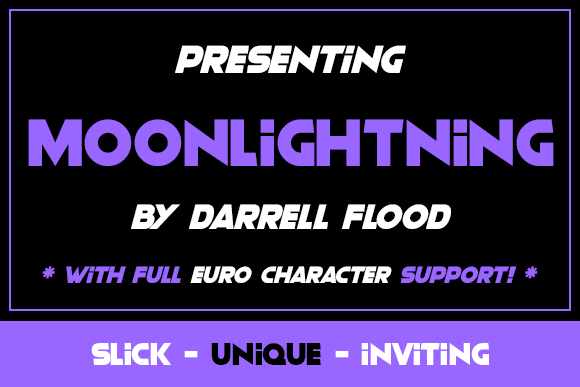 Transform Your Brand with Moonlightning: A Bold Sans Serif Font