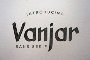Vanjar: A Modern Sans Serif Font for Sophisticated Publishing