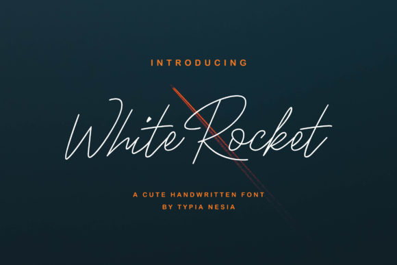 White Rocket: A Modern Handwritten Font for Your Brand