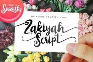 Zakiyah: A Bold and Lovely Handwritten Font